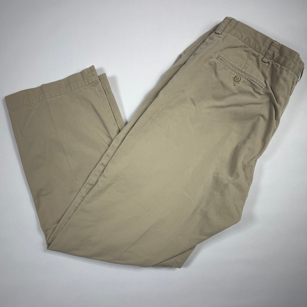 Vintage Polo Ralph Lauren Prospect Pants Mens 38x29 Tan Khaki Chinos